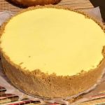 Lemon Cheesecake in a biscuit base shell